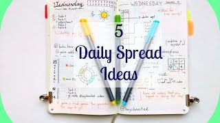 5 Daily-Spread Layouts | The Boosted Journal