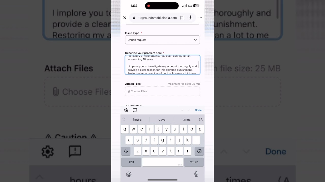 How to unban Bgmi I’d 10 year unban.