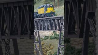 CNW GP30 local crosses the iron bridge #modelrailroad #gp30 #scaletrains #iron #bridge #cnw #camera CNW GP30 local crosses the iron bridge #modelrailroad #gp30 #scaletrains #iron #bridge #cnw #camera