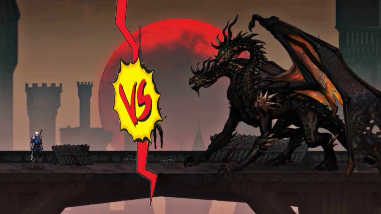 BATTLE WITH BIG TWO FACE DRAGON | SHADOW RIVAL GAMEPLAY - YouTube