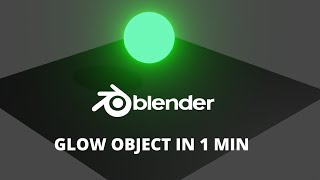 Blender 3.0 -Glow object in  Blender in 1 minute | Beginner tutorial #blender