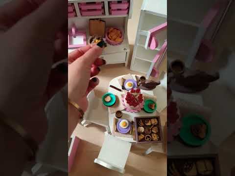 набор для кухни в кукольный домик, для Барби, мебель для кукол Барби