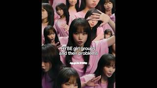 HYBE Girl groups and their problems ✨ #kpop #kpopfyp #kpopfacts #kpopshorts #shorts #lesserafim