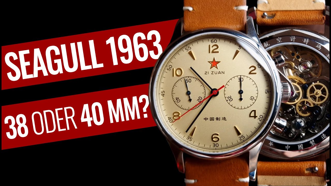 SEAGULL 1963 | 38 oder 40 mm? Welche Größe passt zu Deinem Handgelenk?