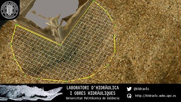 3D streambed restitution of bridge abutment scour