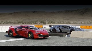 Lykan HYPERSPORT vs Lamborghini Veneno Drag Race