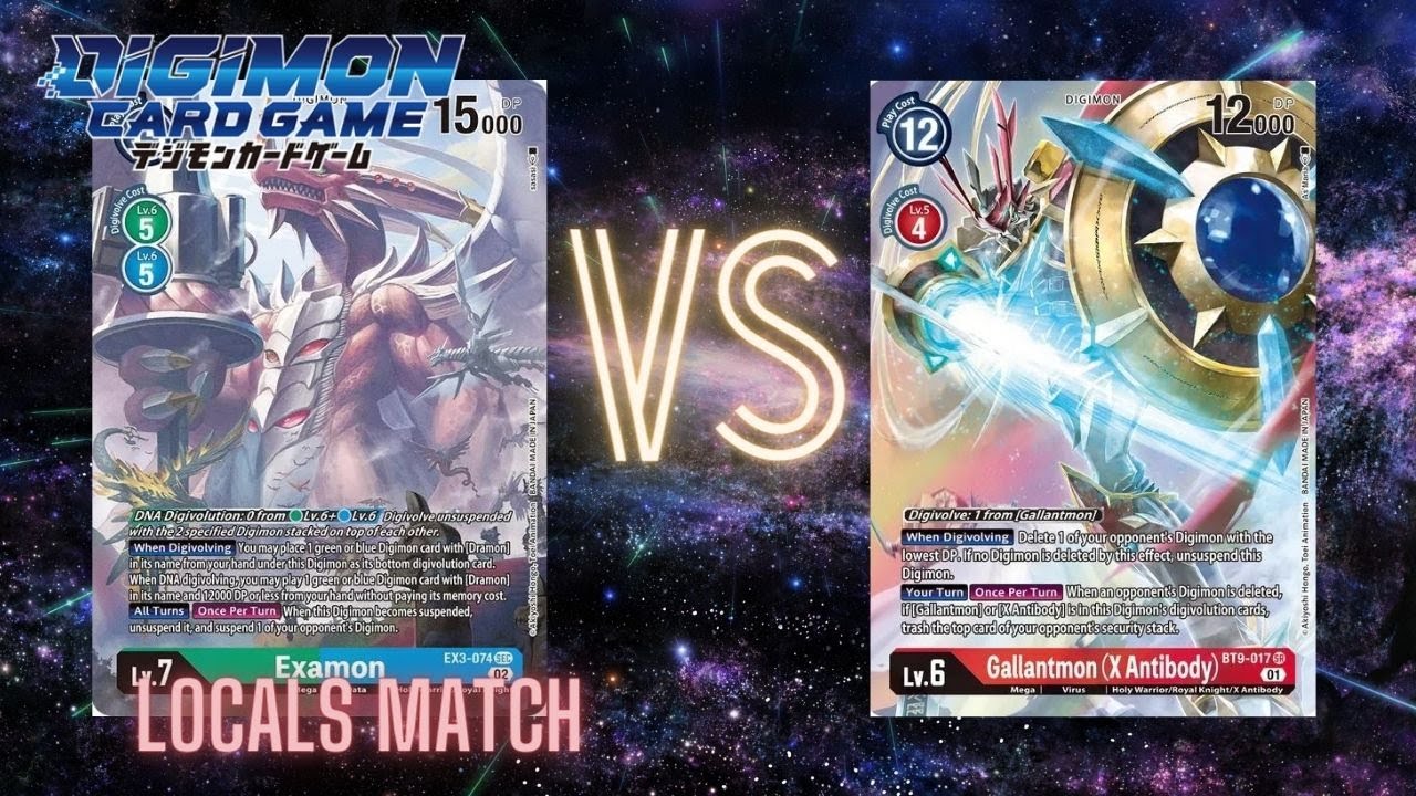 Examon Vs Gallantmon EX3 Locals Match - YouTube