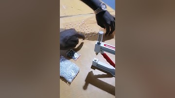 How to fix pearls on net using the pearl setting machine (Easy method)