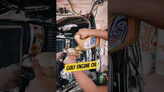Gulf Engine Oil - Best for Royal Enfield 👌 #shorts #royalenfield #g2 #standard350 #vintage