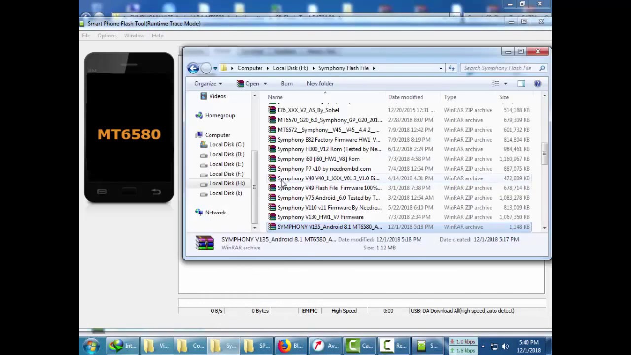 Symphony V135 Frp Lock Google Account Bypass  Free