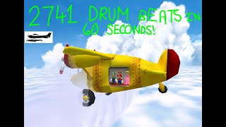 2741 Drum Beats in 60 Seconds with TIX Clock