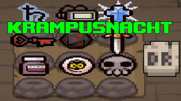 Spindown dice Krampusnacht RUN | The Binding of Isaac curated daily run Krampusnacht