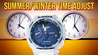 How To Adjust the G Shock GA 2100 between Summer and Winter Time