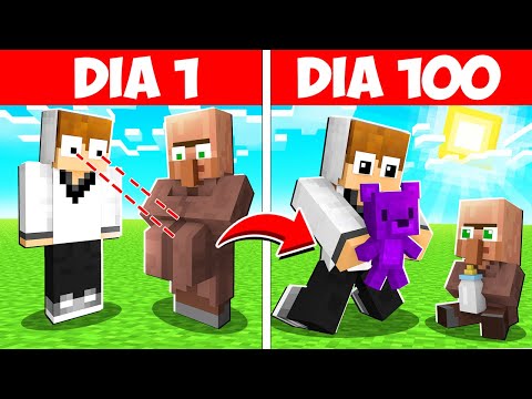 CUIDEI desse BEBÊ por 100 DIAS NO MINECRAFT!