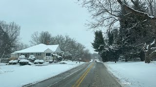 Snowy Drive in Ohio: Kent to Rootstown in 4K #winterdrive #smalltowncharm #4kdrive