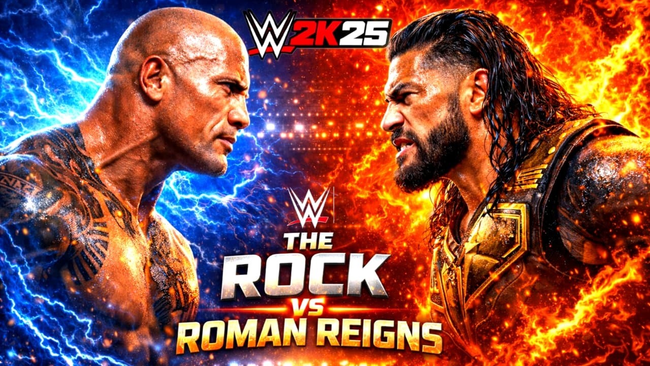 FINAL BOSS MATCH! The Rock vs Roman Reigns – WWE 2K25 LIVE