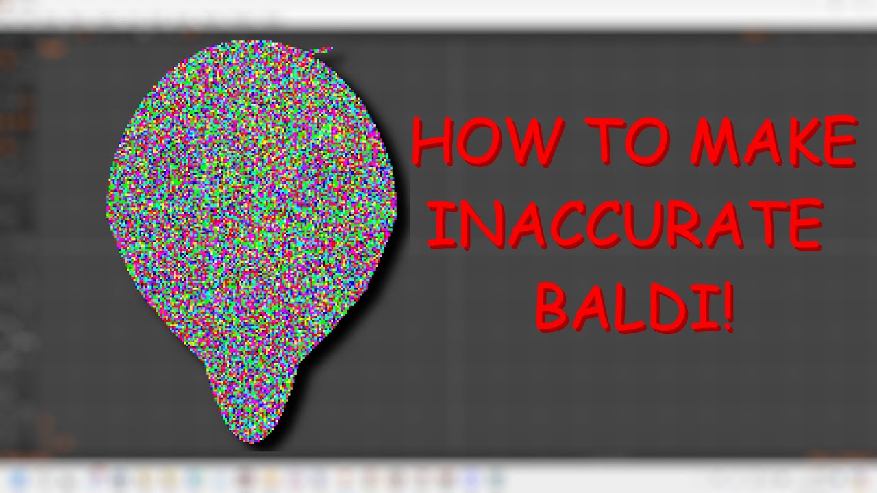 I MAKE INACCURATE BALDI HEAD! [SPEED VIDEO] (Anim8or and Part 1)
