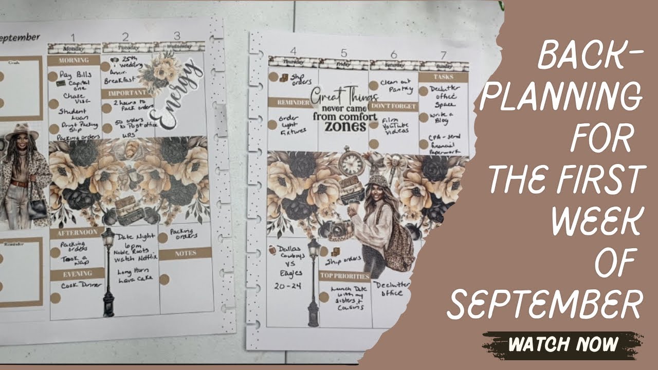 Back Planning for the First Week of September - YouTube