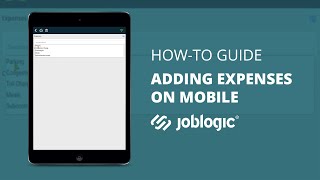 How-To Guide | Adding Expenses on Mobile | Joblogic® How To Guide Adding Photos On Mobile Joblogic