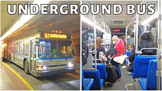 Downtown Boston to Boston Airport via Public Transit for $2.40 : Silver Line Weird Underground Bus