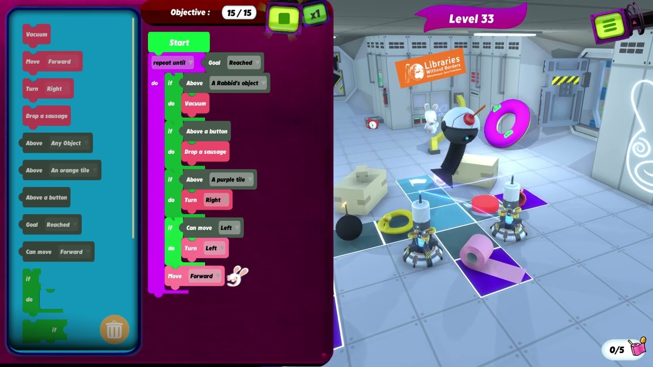 Rabbids Coding (PC) - Level 33
