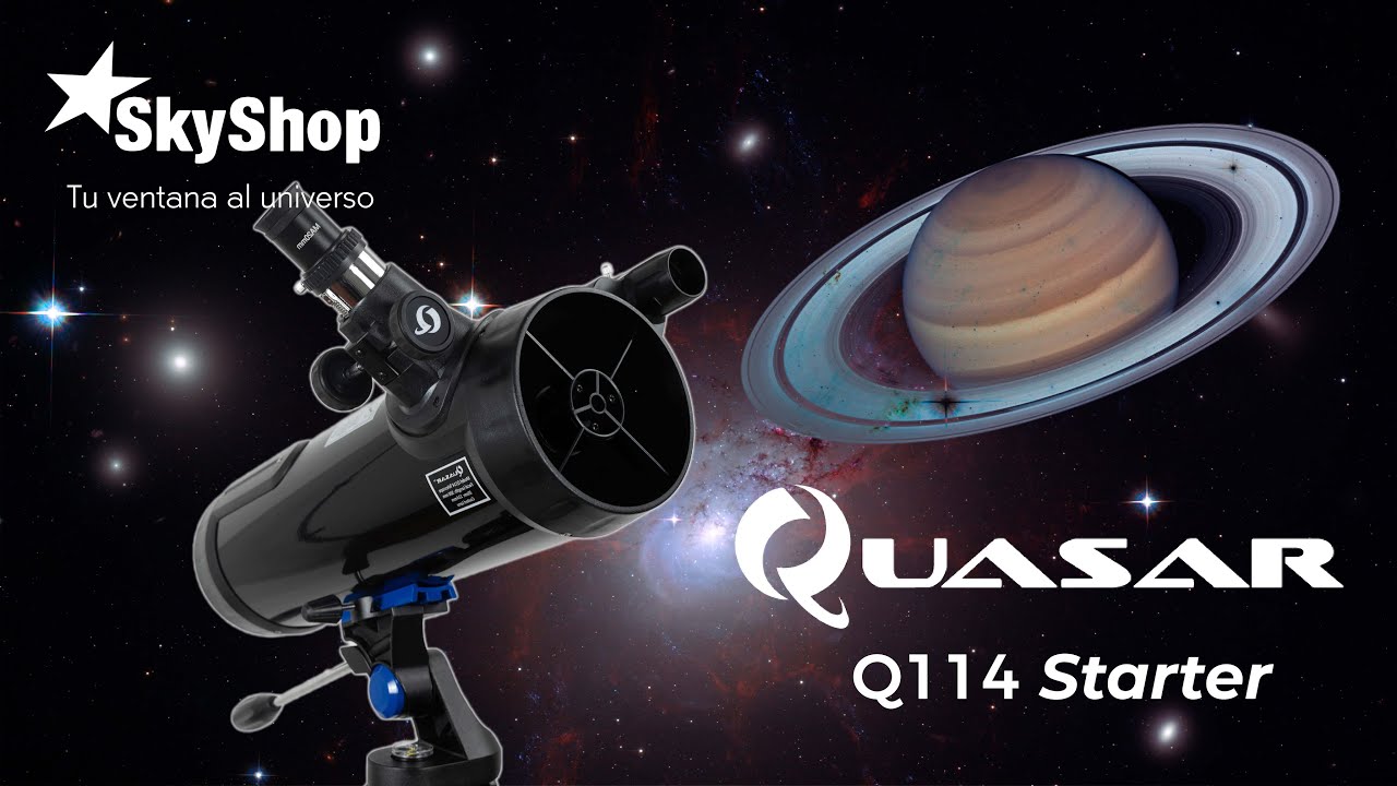 Telescopio Quasar Q114 Starter con Adaptador Smartphone - YouTube