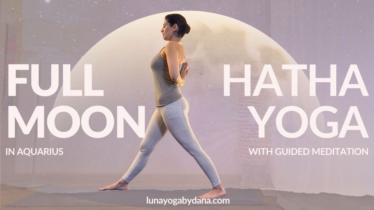 Full Moon Yoga In Aquarius | 30 Min Flow to Ground & Awaken Insight