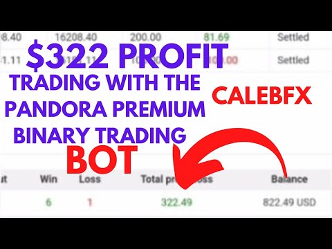 $322 PROFIT TRADING WITH THE PANDORA PREMIUM BINARY TRADING BOT | BINARY.COM | 2022