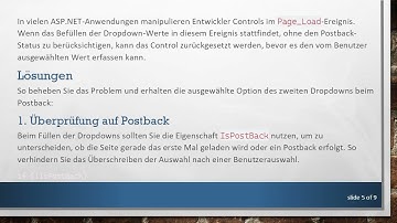Verstehen von Asp.Net Select Lists: Fehlerbehebung bei clientseitigen Auswahlproblemen