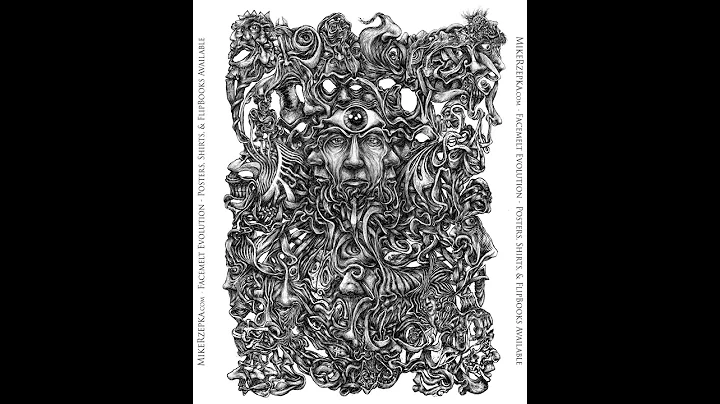 Facemelt Evolution - Time Lapse Drawing by Mike Rz...