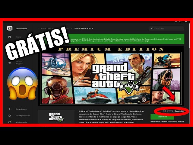 GTA 5 grátis rendeu mais de 7 milhões de cadastros na Epic Games Store –  Tecnoblog