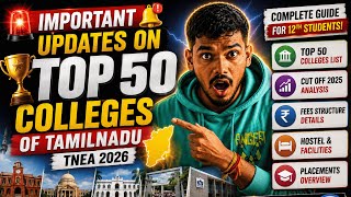 Top 50 Engineering Colleges in Tamil Nadu Ranking Placements 130 200 Cutoff college best
