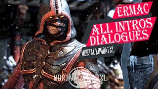 MORTAL KOMBAT XL - ERMAC ALL INTROS DIALOGUES✔️4K ᵁᴴᴰ 60ᶠᵖˢ PS5