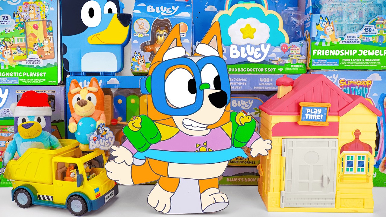 Bluey Toy Collection Unboxing Review 🐾 Mystery Cute Bingo Box & Bluey Play Date Plush Surprise