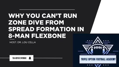 Why You Can’t Run Zone Dive from Spread Formation in 8-Man Flexbone