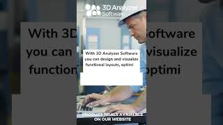 With 3D Analyzer Software you can design and visualise functional layouts #cad