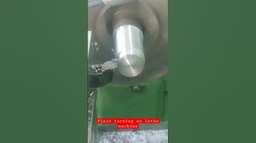 plain turning on lathe machine shorts#vdo shorts##