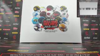 2022 Gold Rush Autograph Authentic Full Size Helmet Series 2 1 Box Break eBay 6/6/2023