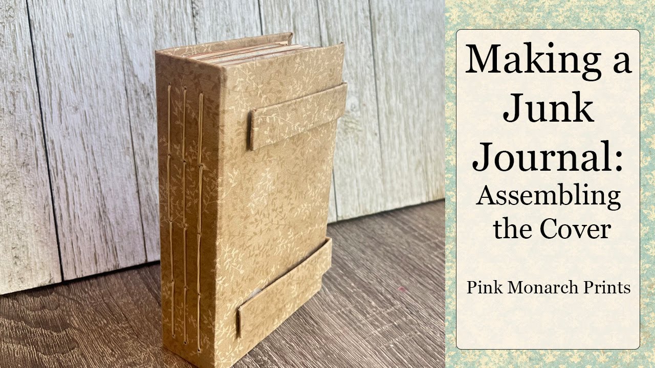 Making a Simple Junk Journal Cover with Fabric and Paper! - YouTube