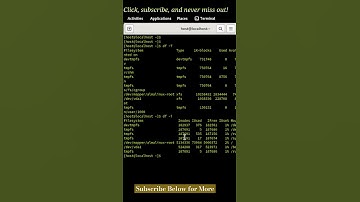 💾 Check Disk Space in Linux Like a Pro with the ‘df’ Command! 🚀 |  SysAdmin Tips #LinuxCommands