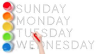 Days of the week || सप्ताह के दिन || Sunday Monday Tuesday Wednesday Thursday Friday Saturday ||