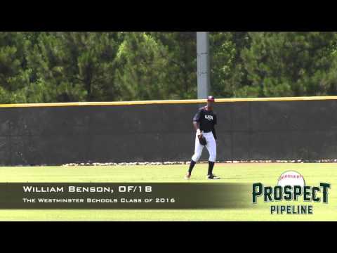 William Benson Prospect Video, OF/1b, The Westminster Schools Class of 2016