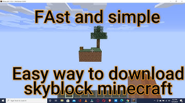 How To install and play Minecraft skyblock????
