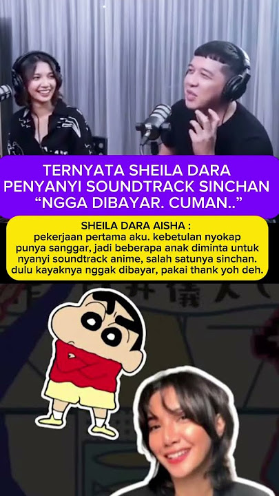 SHEILA DARA Ternyata Pernah Nyanyiin Soundtrack Sinchan?! 😱 #shorts #gosip #trending