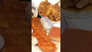 NYC EATS‼️Dallas BBQ was DELICIOUS🤤🙌🏽 Beef Ribs and them Sticky Wangs were🔥🔥🔥