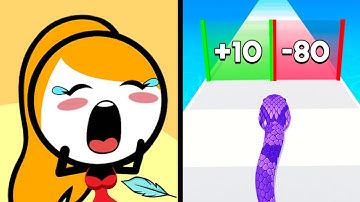 Save Her Vs Snake Run Race 👩‍🦰👩‍🔬🧞‍♀️🐍 Max All Levels Android iOS Gameplay Ep 333