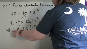 Factoring Quadratic Trinomials, A times C method, Part 7