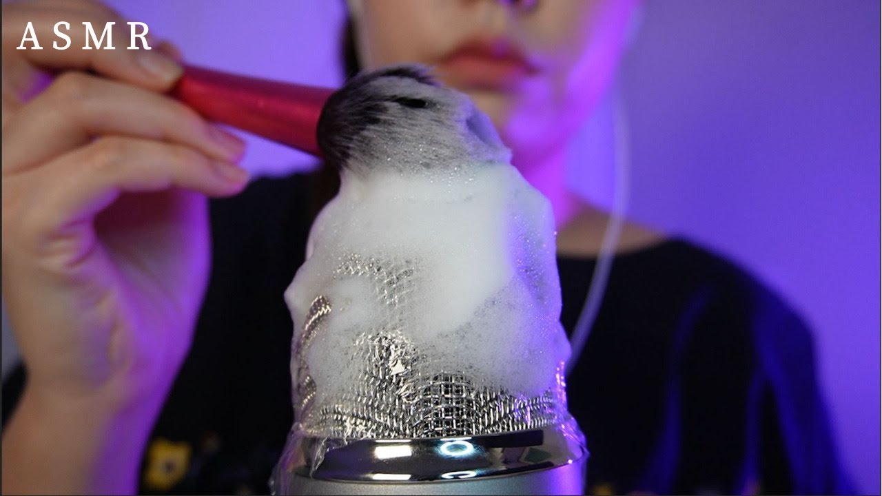 [Asmr] Звук таяния мозга ♥ Бублы, бритья пена, губы Gloss, Wrap Sound, Массаж мозга