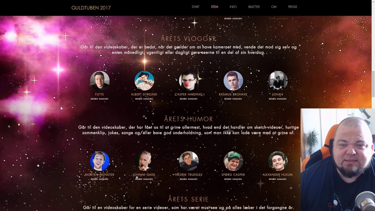 MINE STEMMER TIL GULDTUBEN