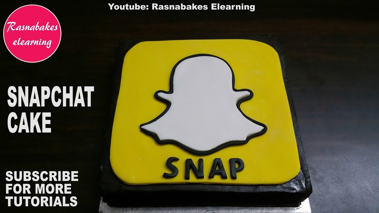 how to make fondant snapchat cake design happy birthday cake ideas